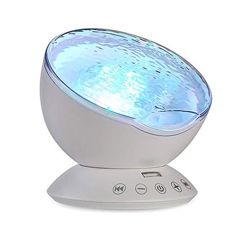 TOMNEW Mermaid Decor Remote Control Night Light Ocean Wave Projector 7 Colorful Ceiling Mood Lamp with Bulit-in Speaker Music Player for Baby Adults Bedroom Living Room (White) - - Amazon.com Colorful Ceiling, Wave Projector, Adults Bedroom, Sensory Lights, Galaxy Lights, Mood Lamps, Light Projector, Night Light Projector, Mermaid Decor