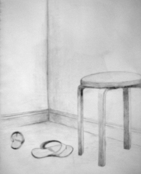 corner of room with flip flops by sunshineLvr on deviantART How To Draw A Corner Of A Room, Corner Of Room Drawing, Corner Of A Room Drawing, Practice Drawing Eyes, Corner Drawing, Back Drawing, Chair Drawing, Space Drawings, Room Corner