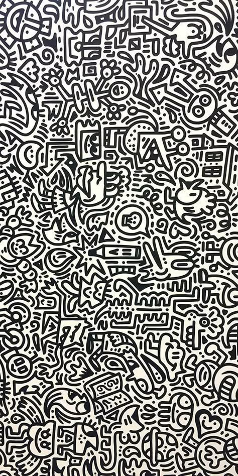 Mr Doodle, Doodle Wall, Keith Haring Art, Haring Art, Doodle Art Drawing, Graffiti Wallpaper, Doodle Designs, Keith Haring, Marker Pen