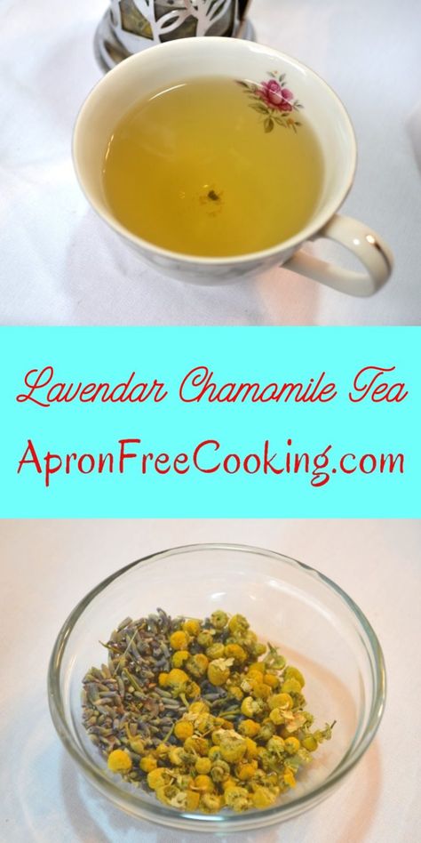 Lavender Chamomile Tea – Apron Free Cooking Lavender Chamomile Tea, Chamomile Tea Recipe, Fruit Cocktail Cake, Tea Blends Recipes, Ginger Tea Recipe, Kid Friendly Drinks, Herbal Teas Recipes, Easy Drink Recipes, Delicious Drink Recipes