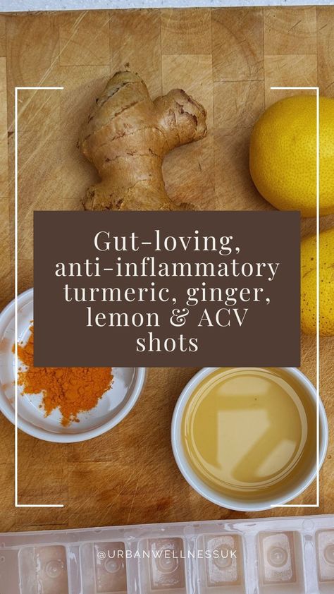 Nicola Shubrook | Mental Health Nutritionist | Super easy to make and full of anti-inflammatory, gut-loving goodness. This recipe makes about 14-16 ice cubes (depending on the size of… | Instagram Freezing Ginger Root, Lemon Ice Cubes, Ice Cube Recipe, Ground Turmeric, Trim Healthy Mama, Ginger Root, Trim Healthy, Functional Medicine, Boiling Water