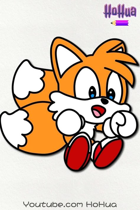 Fabric Marker Ideas, Tails From Sonic, Kawaii Chibi Anime, Sonic Kawaii, Lineart Coloring, Xray Markers, Hedgehog Drawing, Tails Sonic, Draw Kawaii