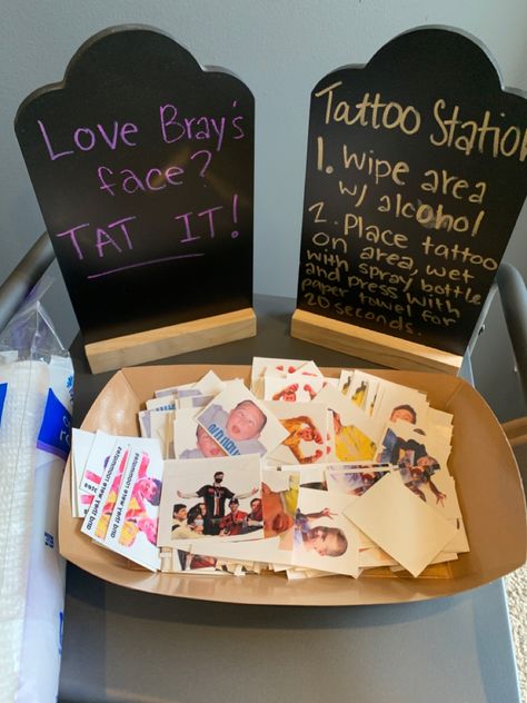 Fake Tattoo Station Party, Temporary Tattoo Station, Party Stations, Tattoo Station, Wedding Activities, Birthday Party 21, Birthday Idea, Second Birthday, Fake Tattoos