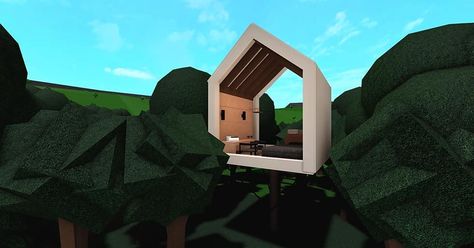 Bloxburg Treehouse, Modern Treehouse, Roblox House, Modern Family House, Bloxburg Houses, Bloxburg Builds, House Decorating Ideas Apartments, Bloxburg Ideas, Unique House Design