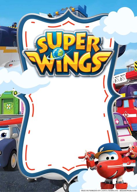 Cool FREE Super Wings the Movie Baby Shower Invitations Cloud Cupcakes, Movie Invitation, Super Wings, Cotton Decor, Party Planners, Play Tent, Baby Shower Planning, Throw A Party, Party Planner