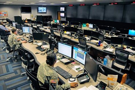 The Cyber Operations Center on Fort Gordon, Ga., is home to signal and military intelligence non-commissioned officers, who watch for and respond to network attacks. (Photo: U.S. Army/Michael L. Lewis) Statement Of Work, Cybersecurity Training, Security Training, Army Pics, Military Spouse, Us Military, Homeland Security, Training Center, Iraq