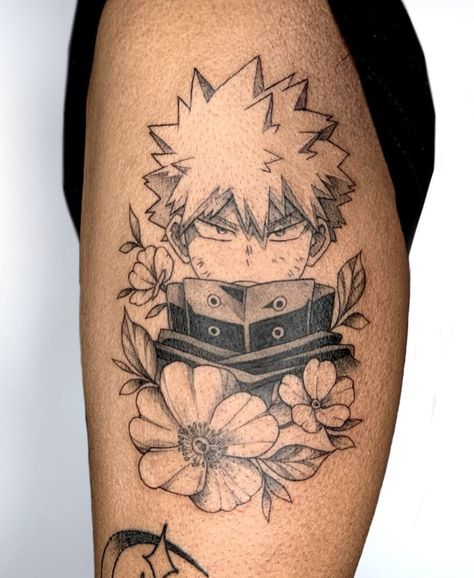 Bkdk Tattoo, Bakugo Tattoo Ideas, Fangirl Tattoos, Bakugou Tattoo, Bakugo Tattoo, Mha Tattoos, My Hero Academia Tattoo, Aurora Tattoo, Nerd Tattoo