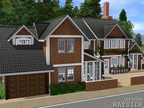 (The) Sims 3 house Sims 3 Houses Plans, Sims 3 Houses Ideas, Sims 2 House, Sims Freeplay Houses, Die Sims 4, Sims Builds, Sims 4 House Plans, Sims 4 House Design, Casas The Sims 4