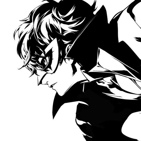 Persona 5 Artstyle, Joker Manga Persona 5, Persona Manga Icon, Akiren Persona 5, Bayonetta Joker, Persona 5 Pfp Matching, Persona 5 Manga Panels, Joker Pfp Persona, Akira Kurusu Manga