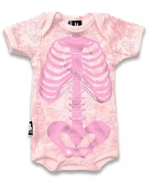 Alternative Baby Clothes, Skeleton Baby, Princess Anastasia, Gothic Baby, Goth Baby, Body Suit Tattoo, Cool Baby, Pink Bodysuit, Baby Bunnies