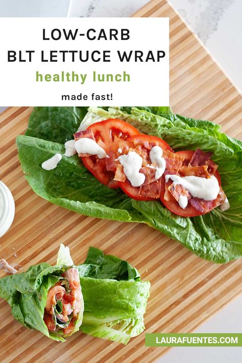 Blt Lettuce Wraps, Blt Sandwich Recipes, Bacon Lettuce Wraps, Classic Blt Sandwich, Blt Wraps, Lettuce Wraps Healthy, Lettuce Recipes, Healthy Eating Meal Plan, Healthy Lunches For Work