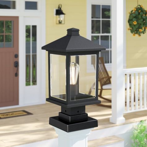 Outdoor Lamp Post Ideas, Pier Light, Lantern Head, Post Lanterns, Lamp Post Lights, Lantern Post, Metal Lanterns, Outdoor Wall Lantern, Light Beam