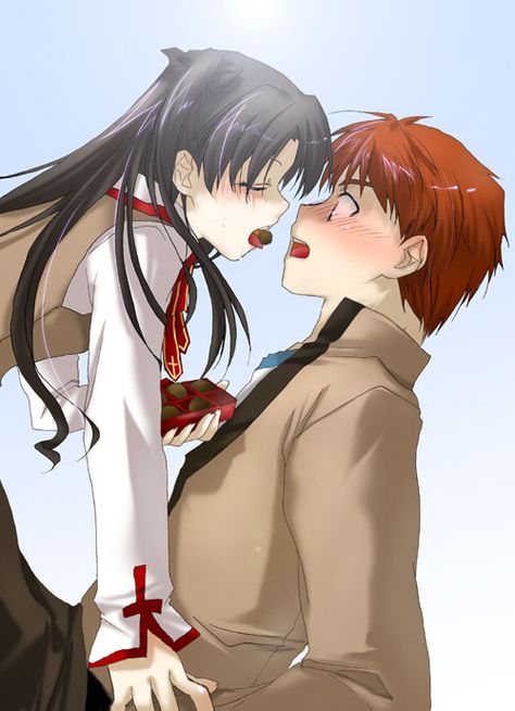 Emiya Shirou and Tohsaka Rin - Fate/Stay Night Cute Chibi Couple, Tohsaka Rin, Shirou Emiya, Chibi Couple, Anime Book, Fate Zero, Stay Night, Picture Search, Fate Stay Night