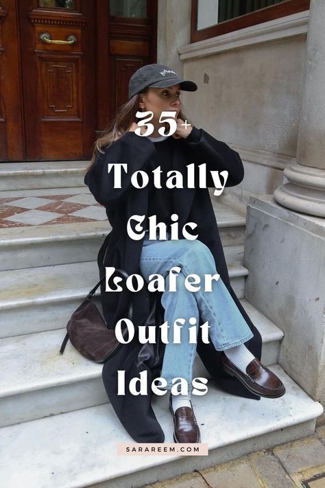 Looking for chic loafer outfit ideas? Discover how to style chunky loafers for a preppy, elegant, and trendy vibe that’s perfect for school, work, or the office. From cute and comfy to cozy and chic, these loafer looks are ideal for fall, winter, and spring. Think vintage-inspired, black, flat loafers paired with neutral tones for a timeless touch. Get inspired by these versatile, season-ready styles that blend casual and workwear in the most effortless way! Loafers Interview Outfit, Black Pants Loafers Outfit, Saint Laurent Loafers Outfit, How To Wear Black Loafers Women, All Black Vans Outfit, Loafers Winter Outfit, Black Loafer Outfits Women, Loafer Outfit Ideas, Style Chunky Loafers