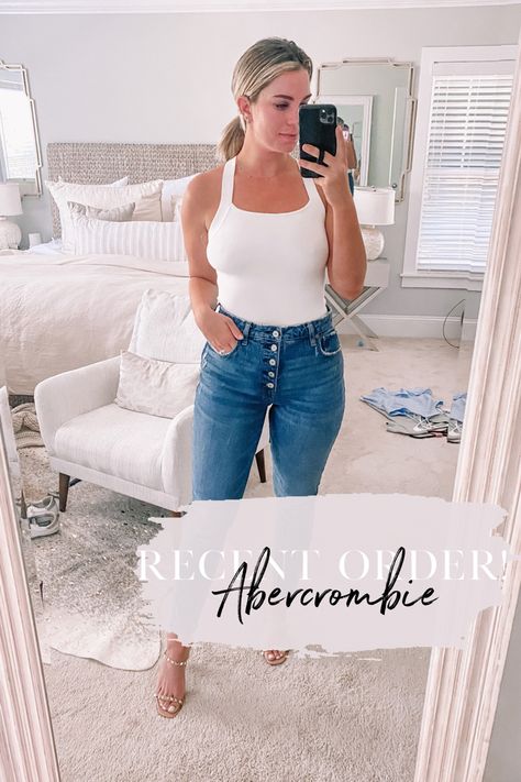 Abercrombie jeans are the best! #jeans #abercrombie #springstyle #denim #shopping #fashion #style The Best Jeans, Abercrombie Jeans, Knit Bodysuit, Summer Chic, Best Jeans, Style Board, Stitch Fix, Spring Fashion, Knitted Sweaters