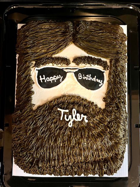 Guys 40th Birthday Cake, Guy Birthday Cake, Beard Cake, 29th Birthday Cakes, Cake Filling Recipes, Dad Birthday Cakes, Cake For Husband, Cookie Cake Birthday, 40th Birthday Cakes