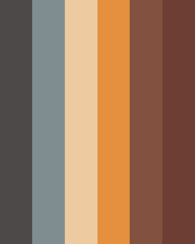 Color Scheme Blue, Insta Backgrounds, Chocolate Gray, Orange And Silver, Email Examples, Orange Color Palettes, Cool Color Palette, Color Palette Challenge, Brown Color Palette