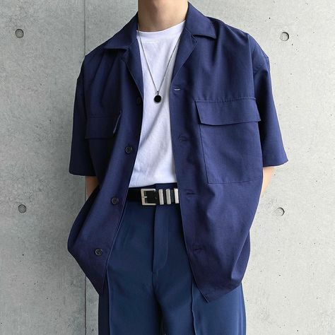 Blue Male Outfit, Navy Blue Outfit Men, Blue Outfits Men, Blue Outfit Men, Aesthetic Clothes Men, Create A Wardrobe, Royal Blue Outfits, Spiritual Fashion, Black Outfit Men