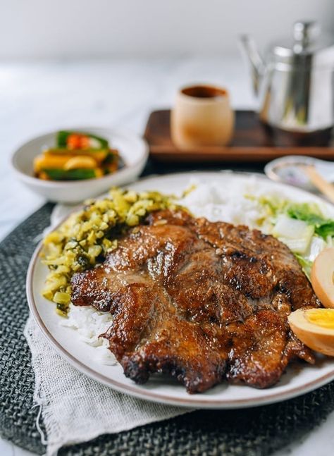 Taiwanese Pork Chop Plate: Full Recipe! - The Woks of Life Pickled Mustard Greens, Wok Of Life, Woks Of Life, The Woks Of Life, Taiwanese Food, Mustard Greens, Woks, Fried Pork, Beef And Noodles