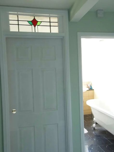 Images of uses of old stained glass windows in new homes Antique Stained Glass Windows, Antique Stain, Beautiful Cabinet, Cupboard Doors, Stud Walls, Internal Doors, Interior Design Art, Stained Glass Panels, Glass Texture