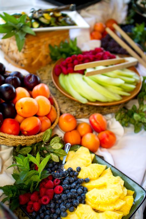 Fruit Station Fruit Station, Middleton Wedding, Food Decoration, Wedding Food, Country Club, Party Food, Modern Classic, Cobb Salad, Salad