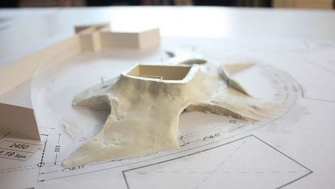 Clay Architecture, Houses Inspiration, Model Clay, 3d Printed House, Clay Models, Site Model, Clay Model, Model Architecture, Sustainable Building