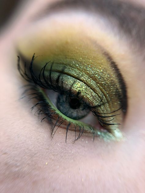 Green And Black Eyeshadow, Broccoli Costume, Colourful Makeup, Palette Green, Black Eyeshadow, Green Makeup, Creative Makeup Looks, Eye Stone, Beauty Tutorials