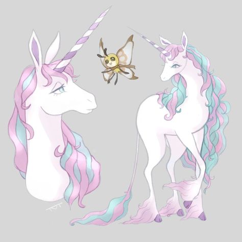 Last Unicorn Fanart, Unicorn Fanart, The Last Unicorn Art, Unicorn Anime, 80s Cartoon Shows, Mlp Unicorn, Unicorn Bunny, Mythical Beasts, Fantasy Horses