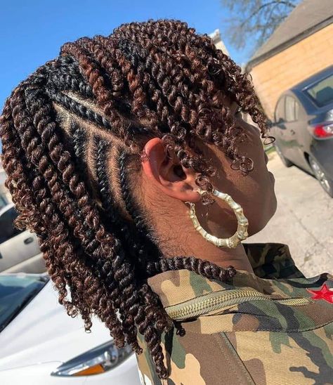 Flat Twist Hairstyles With Extensions, Braids And Twists For Black Women, Braid And Twist Hairstyles, Natural Hair Jewelry, Natural Braid Styles, Natural Hair Flat Twist, Flat Twist Hairstyles, Natural Twist, Natural Hair Twist Out