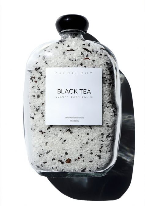 This beautiful blend of black tea leaves, sea salts and black lava sea salt will soothe and relax your whole body, giving you a pampered spa feel. The tannins in the black tea leaves will reduce inflammation while the salts act as a stress reliever and rids the body of toxins. Comes in a 8.5 ounce luxury glass bottle. Coconut Milk Bath Soak, Milk Bath Soak, Tea Bath, Coconut Milk Bath, Shimmer Oil, Rose Milk, Coconut Milk Powder, Cleanse Your Body, Milk Bath