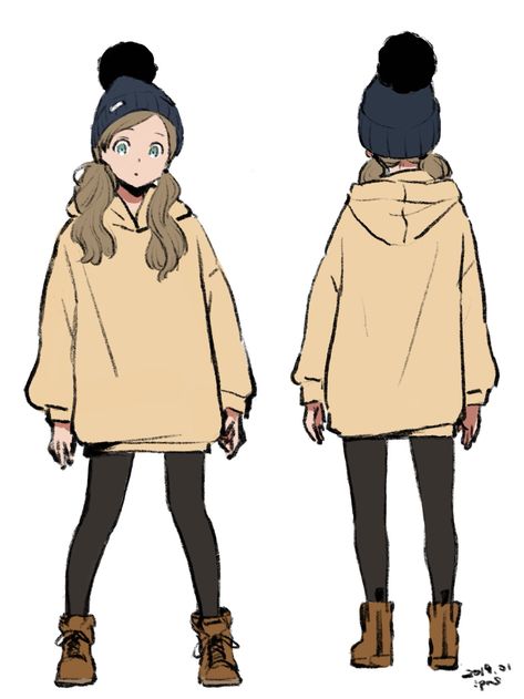 Hoodie Outfit Character Design, Cartoon Hoodie Drawing Character Design, How To Draw A Hoodie On A Person, Cartoon Hoodie Drawing, Hoodie Outfit Drawing, Hoodie Character Design, Hoodie Drawing Reference, Bd Design, Hoodie Drawing