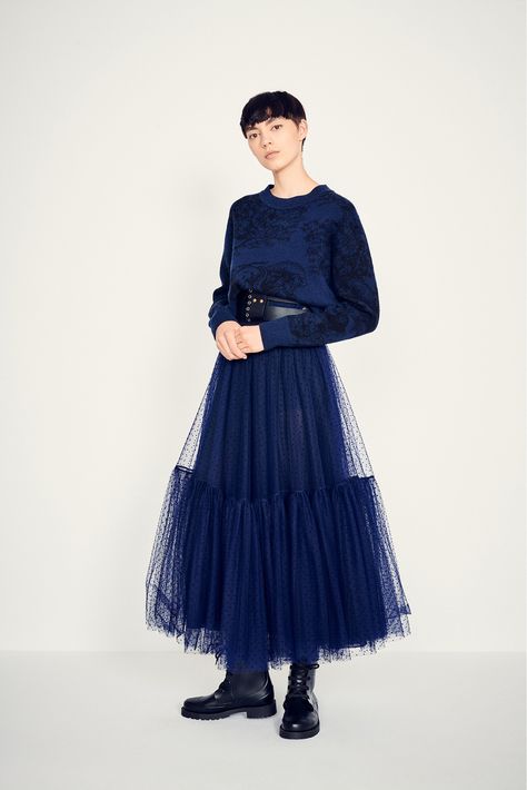 Tulle skirt - Dior Tulle Skirts Outfit, Dior Skirt, Plus Zise, Long Outfit, Skirt Tulle, Rock Outfit, Trendy Skirts, Dior Fashion, Mode Inspo