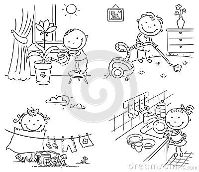 Kids helping their parents with the housework Calendar Doodles, Good Character Traits, Bible Story Crafts, Farm Animal Coloring Pages, Bible Stories For Kids, Chore Chart Kids, Free Business Card Templates, Character Traits, Pokemon Coloring Pages