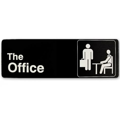 The Office Sign ($12) The Office Sign, Office Themed Party, Office Birthday Party, The Office Stickers, The Office Us, Bears Beets Battlestar Galactica, Diy Graduation Cap, Office Tv, Office Themes