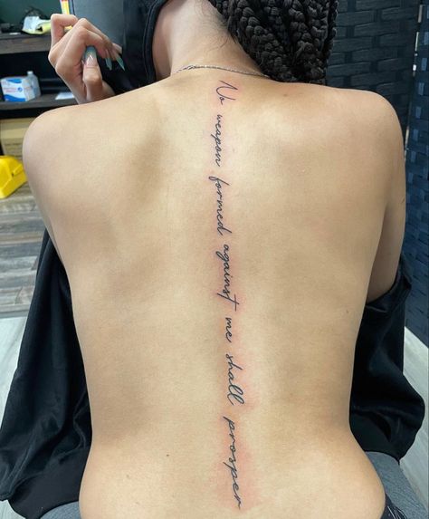 Thigh Quote Tattoo, Girl Quote Tattoo, Quote Tattoo Placement, Quote Tattoo Ideas, Scripture Tattoos, Verse Tattoos, Tattoo Quote, Tattoo Thigh, Quote Tattoo