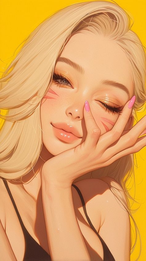 Makeup Icon Aesthetic, L'art Du Portrait, Art Mignon, Fotografi Alam Semula Jadi, Girly Art Illustrations, Art Et Illustration, Fete Anime, Art Pop, Digital Art Anime