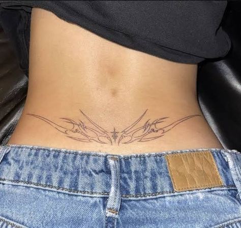 Low Back Tattoo, Tattoo Real, Lower Back Tattoo Designs, Nicole Ritchie, Lower Back Tattoo, Lightning Bolt Tattoo, Bolt Tattoo, Iconic Celebrities, Bestie Tattoo