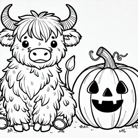 Get into the spooky spirit with our Halloween Highland Cow Coloring Pages! These fun and unique designs combine the charm of Highland cows with the magic of Halloween, perfect for adults and kids alike. From cows wearing witch hats to pumpkins and spooky scenery, these 5 printable coloring pages will bring out the artist in you! What's Included: 5 unique Halloween-themed Highland cow coloring pages (digital PDF) High-quality designs perfect for coloring with markers, pencils, or crayons Instant Highland Cow Coloring Page, Spooky Scenery, Halloween Color Pages, Halloween Coloring Pages Free Printable, Halloween Parfaits, Rainy Day Drawing, Fall Leaves Coloring Pages, Coloring With Markers, Cute Halloween Coloring Pages