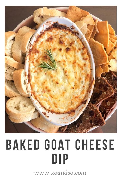 Baked Goat Cheese Dip, Goat Cheese Recipes Appetizers, Cheese Recipes Appetizers, Goat Cheese Dip, Goat Cheese Appetizer, Baked Goat Cheese, Delicious Dips, Goat Cheese Recipes, Brunch Food