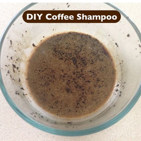 DIY Coffee Shampoo. I did use coffee grounds in my hair once. Bitch to get out, but I did feel silky. Coffee Shampoo, Diy Coffee Ideas, Coffee Hair Dye, Shampoo Diy, Diy Face Scrub, Thick Hair Remedies, Coffee Hair, Acupressure Mat, Acupressure Massage