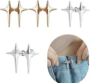 Pin For Clothes, Pins Design, Tighten Waist, Jeans Buttons, Functional Jewelry, Electroplating Process, Fashion D, Star Buttons, Pants Fit