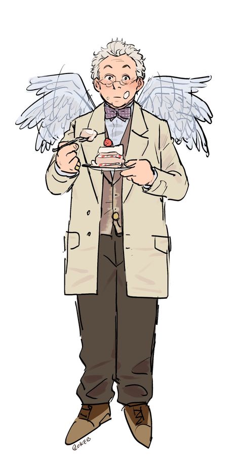 Aziraphale Good Omens, Good Omens Book, Ange Demon, Brain Rot, Good Omens, Old Man, My Heart Is Breaking, Good Old, What If