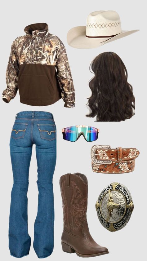 Cowgirl School Outfits, Country Outfits Spirit Week, Cowboy Style Outfits, Aesthetic Cowgirl Outfit, Country Women Outfits, Cowgirl Western Outfits, Cute Western Outfits Women, Country Concert Outfit Jeans, Cute Country Girl Outfits