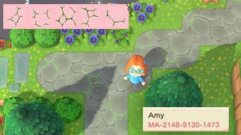 Cracked rock overlay code Stone Paths, Acnh Paths, Animal Crossing Guide, Herb Garden Design, Animal Crossing Qr Codes Clothes, Animal Crossing Wild World, Monkey Stuffed Animal, Path Design, Qr Codes Animal Crossing