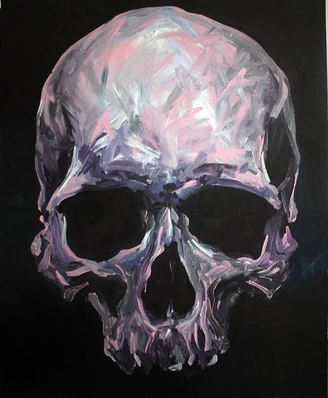 Skull Painting, Front Face, Art Inspiration Painting, Painting Art Projects, Cool Paintings, Painting Canvas, Skull Art, Art Drawings Sketches, Dark Art