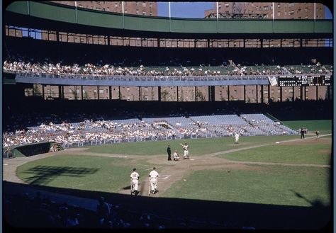 1960s Baseball, New York Stadium, Forbes Field, Mlb Photos, Major League Baseball Stadiums, Polo Grounds, Ny Baseball, Mlb Stadiums, White Sox Baseball