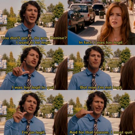 Love this part of the movie! I quote it all the time!!! :) Hot Rod Movie, The Lonely Island, Lonely Island, Andy Samberg, Morning Quotes Funny, Movie Quotes Funny, Tv Quotes, Trendy Quotes, Funny Movies