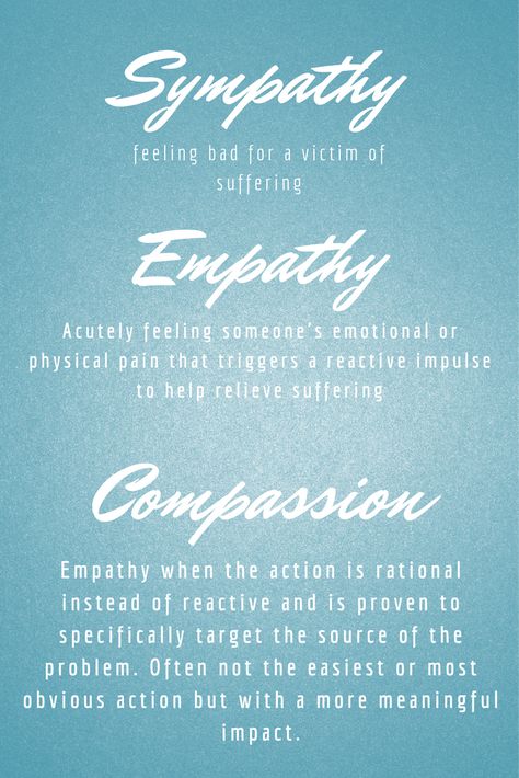 The difference between #Sympathy, #Empathy and #Compassion are subtle but significant. Based on the book by #DanielGoleman and the #DalaiLama #AForce4Good #Aforceforgood #callforaction #activism #awareness #hope #behaviour Empathy Vs Sympathy Vs Compassion, Empathy Vs Compassion, Importance Of Empathy, Difference Between Sympathy And Empathy, Quotes On Empathy, Empathy Quotes Inspiration, Compassion Quotes Empathy, Somatic Experiencing, Empathy And Compassion