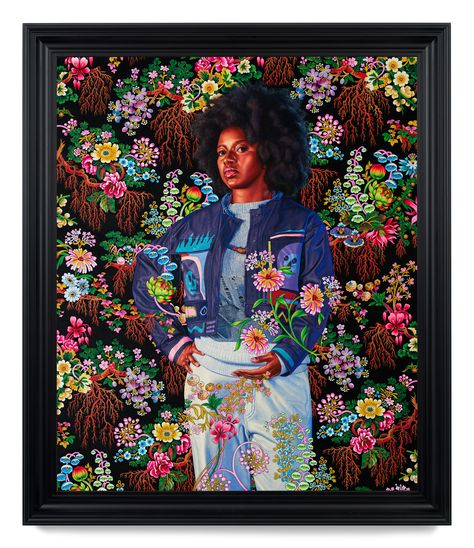 Kehinde Wiley Art, Google Wallpaper, Girls Veiled, Kehinde Wiley, Miami Art, Spanish Artists, House Portraits, African Diaspora, Art Basel