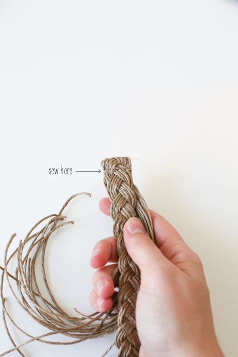 Step10 Straw Belt, Diy Belt For Dresses, Belt Diy, Diy Belt, Diy Belts, Loose Ends, Wood Rings, Plaits, Say Yes